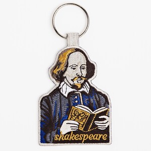 Embroidered Shakespeare Key Ring